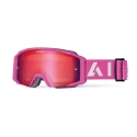 Maschera motocross AIROH BLAST XR1 pink lente specchiata enduro quad