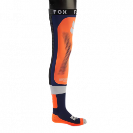 FOX  FLEXAIR Knee Brace arancione blu calza lunga per ginocchiera motocross enduro quad