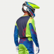 Completo Alpinestars RACER HOEN 2024 giallo fluo e blu motocross enduro Quad