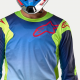 Completo Alpinestars RACER HOEN 2024 giallo fluo e blu motocross enduro Quad