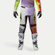 Completo motocross Alpinestars FLUID LUCENT 2024  bianco rosso e giallo fluo arancione enduro Quad