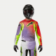 Completo motocross Alpinestars FLUID LUCENT 2024  bianco rosso e giallo fluo arancione enduro Quad