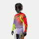 Completo motocross Alpinestars FLUID LUCENT 2024  bianco rosso e giallo fluo arancione enduro Quad