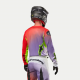 Completo motocross Alpinestars FLUID LUCENT 2024  bianco rosso e giallo fluo arancione enduro Quad