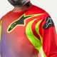 Completo motocross Alpinestars FLUID LUCENT 2024  bianco rosso e giallo fluo arancione enduro Quad