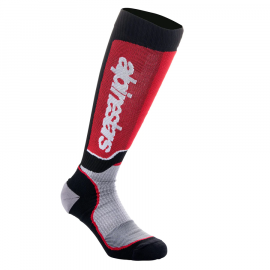 ALPINESTARS MX PLUS calza nero rosse motocross quad enduro