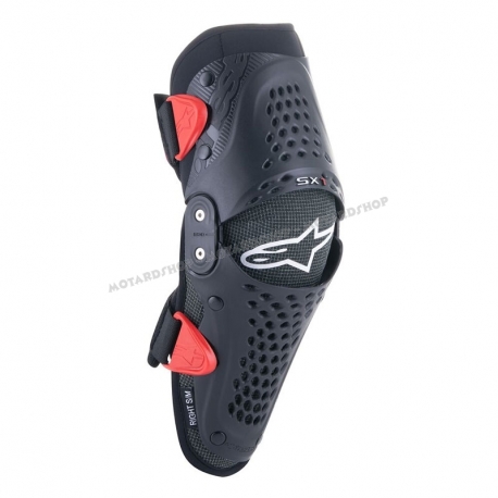 ALPINESTARS GINOCCHIERA SX-1 BIMBO nero rossa Minicross Enduro Quad