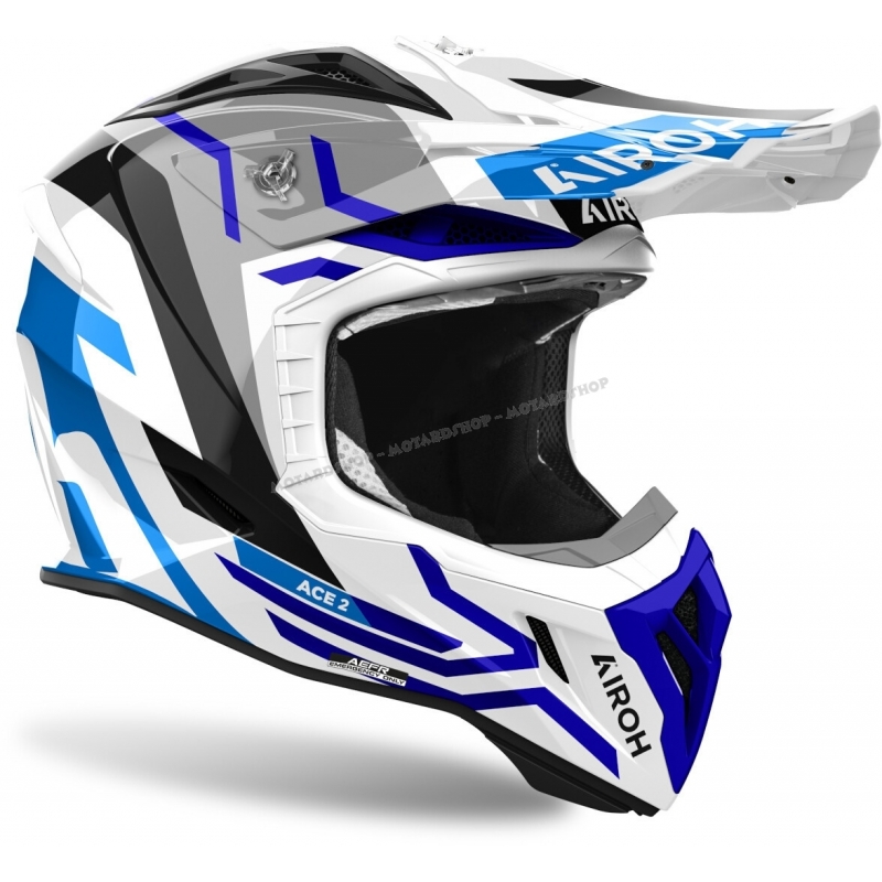 Casco AIROH STRYCKER XXX giallo fluo motocross enduro quad