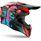 CASCO AIROH WRAAAP CYBER arancio fluo motocross, enduro 