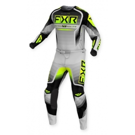 Completo FXR CLUTCH PRO grigio giallo fluo motocross enduro quad