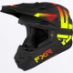 Casco BAMBINO FXR LEGION INITION nero e giallo motocross enduro quad