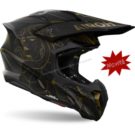 CASCO AIROH TWIST 3 TITAN motocross, enduro quad