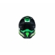 Casco Motocross Just1 J40 FLASH FLUO verde bianco nero Enduro Quad Supermotard