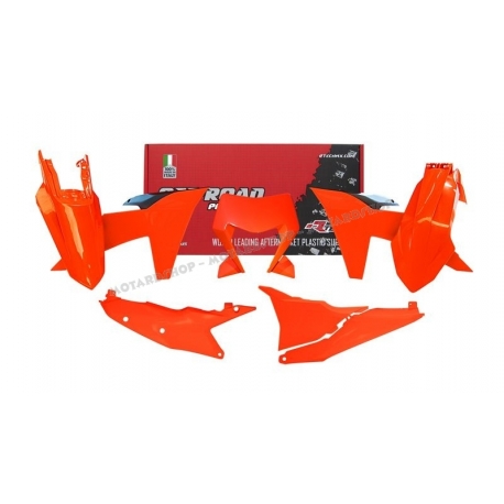 RTECH KIT PLASTICHE KTM EXC-EXCF 2024 colore ARANCIO NEON