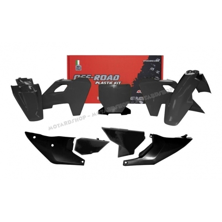 RTECH KIT PLASTICHE HUSQVARNA TC/FC 23/24 TX/FX 23/24  colore NERO