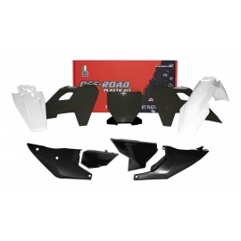 RTECH KIT PLASTICHE HUSQVARNA TC/FC 23/24 TX/FX 23/24  colore NERO BIANCO