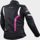  LS2 GATE giacca donna nero rosa materiale tecnico cordura moto strada gran turismo