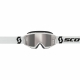 Maschera SCOTT PRIMAL bianca lente specchiata argento motocross enduro dh