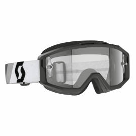 Maschera SCOTT SPLIT OTG bianca e nera per occhiali da vista motocross enduro dh