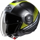 Casco JET HJC i40N DOVA nero grigio giallo fluo moto da strada scooter