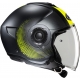 Casco JET HJC i40N DOVA nero grigio giallo fluo moto da strada scooter