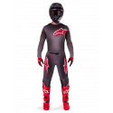 Completo motocross Alpinestars SUPERTECH LIPAN 2025 grigio e rosso enduro Quad