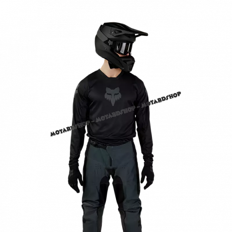 Completo motocross FOX 180 BLACKOUT 2025 nero enduro quad