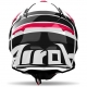 CASCO AIROH AVIATOR ACE 2 ENGINE bianco rosso lucido motocross, enduro 