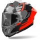 CASCO moto AIROH GP 800 MASTER grigio arancione 