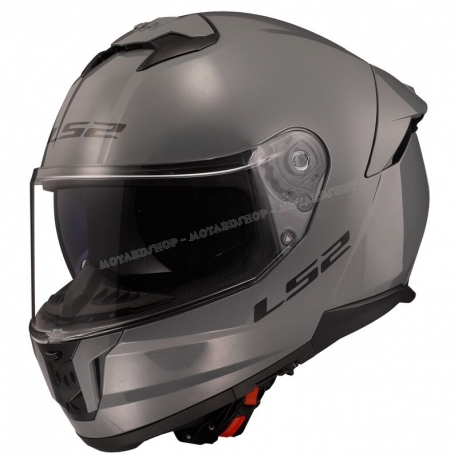 Casco Integrale LS2 FF808 STREAM II solid grigio moto da strada scooter
