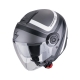 Casco Jet SCORPION EXO CITY 2 RIVA argento opaco moto scooter 