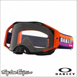 Maschera OAKLEY AIRBRAKE MX TLD NAVY SUNRISE lente chiara motocross Enduro 