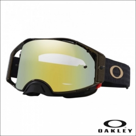 Maschera OAKLEY AIRBRAKE MX 50th ANNIVERSARIO 24K lente iridium motocross Enduro 