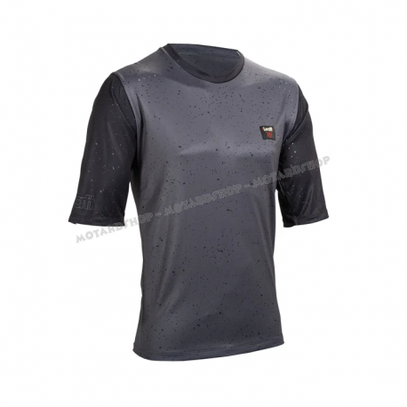 LEATT Maglia MTB Enduro 3.0 elastica grafite con maniche a tre quarti cross country