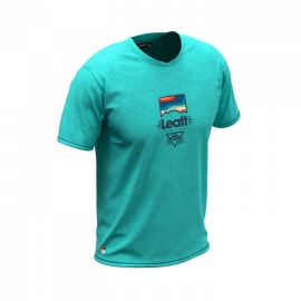 LEATT Maglia MTB ALLMTN 2.0 a manica corta leggera e traspirante per bambino turchese