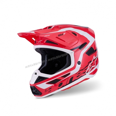 Casco ALPINESTARS SM-7 DEED rosso motocross quad enduro