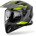 CASCO AIROH BANDIT TUNE grigio giallo moto strada adventure
