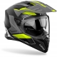 CASCO AIROH BANDIT TUNE grigio giallo moto strada adventure