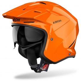 CASCO JET AIROH KOMBAKT COLOR arancione per moto scooter