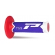 PROGRIP MANOPOLA 788 TRIPLA MESCOLA bianco blu rosso motocross enduro quad