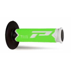 PROGRIP MANOPOLA 788 TRIPLA MESCOLA bianco verde fluo nero motocross enduro quad