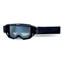  Maschera PROGRIP 3300 VISION nero lente specchiata argento motocross enduro mtb