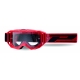  Maschera PROGRIP 3300 VISION rosso lente trasparente motocross enduro mtb