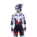 Completo motocross FOX 180 KAIROS 2026 bianco e rosso enduro quad