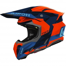 CASCO AIROH TWIST 3 FANCY arancione blu motocross, enduro quad
