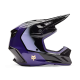 CASCO FOX V3 DRIP 2026 nero e viola motocross enduro calottta in fibra di vetro composito 