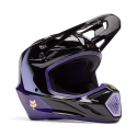 CASCO FOX V3 DRIP 2026 nero e viola motocross enduro calottta in fibra di vetro composito 