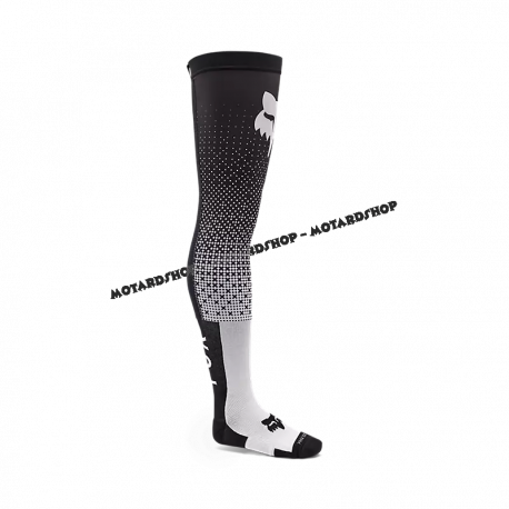 FOX FLEXAIR FRACTURE  bianco e nero calza lunga per ginocchiera motocross enduro quad