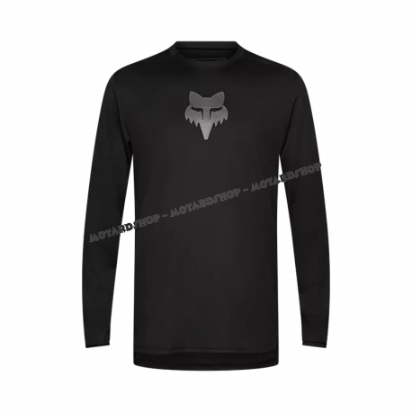 Maglia FOX RANGER  FOX HEAD maniche lunghe nera  Dh ENDURO MTB