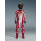 Completo motocross Alpinestars TECHSTAR NOMUR grigio chiaro rosso enduro Quad